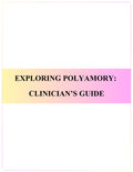 Exploring Polyamory: Clinician's Guide